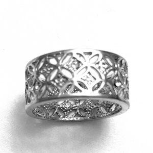 Sterling silver thumb or middle finger ring